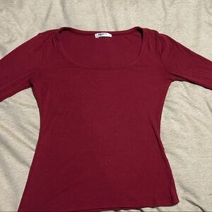 Zeagoo Women's Long Sleeve Top - Burgundy